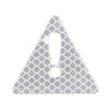 2 PCS Car-Styling Triangle Carbon Fiber Warning Sticker Decorative Sticker(White)