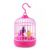 Voice-activated Electric Birdcage Mini Children Toys(Red)