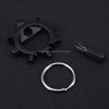 Multi-function Portable Outdoor Key Chain Screwdriver Bicycle Repair Tools(Black)