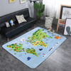 World Map Pattern Rectangular Polyester Anti-skid Household Carpet Yoga Mat, Size: 200cm x 150cm
