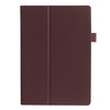 Litchi Texture Horizontal Flip Solid Color Leather Case with Holder for Lenovo TAB 2 A10-30 X30F & TAB 2 A10-70F, 10.1 inch(Coffee)