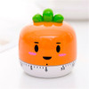 Creative Cartoon Fruit Shape Multi-Function Rotary Timer Learning Work Efficiency Time Manager(Carrot)