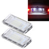2 PCS License Plate Light with 18  SMD-3528 Lamps for BMW E46 4D 1998-2003?2W 120LM, 6000K, DC12V (White Light)