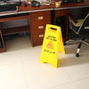 Caution Wet Floor Sign  Cleaning Slippery Warning Both Side Safety Hazard Warning Frame