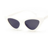 Sexy Ladies Cat Eye Sunglasses Women Vintage Sun Glasses(White Grey)