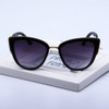 Fashion Cat Eye  Vintage Gradient Glasses UV400 Sunglasses for Ladies(Black)