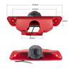 PZ465 Car Waterproof Brake Light View Camera + 7 inch Rearview Monitor for Citroen / Peugeot / Toyota