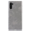 Shockproof Litchi Texture PC + PU Case For Galaxy Note10(Gray)