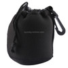 Neoprene SLR Camera Lens Carrying Bag Pouch Bag with Carabiner, Size: 8x10cm(Black)