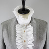 Retro Court Style Love Ruffle Collar Ruffled Fake Collar(White)