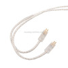 KZ A 8 Pin Oxygen-free Copper Silver Plated Upgrade Cable for KZ ZS3 / ZS4 / ZS5 / ZS6 / ZSA Earphones(White)