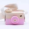 Cute Nordic Hanging Wooden Camera Toys for Kids(Pink)