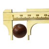 Portable Mini Brass Sliding 80mm Gauge Vernier Bead Jewelry Measuring Caliper