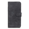 For LG Q60 / K50 Retro Texture PU + TPU Horizontal Flip Leather Case with Holder & Card Slots & Wallet(Black)