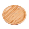 Household Creative Simple Round Bamboo Tea Tray Mini Tea Table, Diameter: 25cm