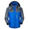 Men Winter Thick Fleece Waterproof Outwear Down Jackets Coats, Size: XXXL(Blue)