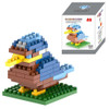 Blue Bird Cartoon Assembled Children DIY Enlightenment Assembled Building Blocks Educational Intelligence Toy
