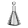 Chamfer Stainless Steel Deburring External Chamfer Tool Triangle Handle Six-slot Chamfer(Silver)
