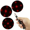 4mw 650nm Red Beam Laser Stage Pen, Star / Heart / Butterfly / Circle / Smiley Face etc. 6 Patterns(Black)