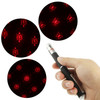 4mw 650nm Red Beam Laser Stage Pen, Star / Heart / Butterfly / Circle / Smiley Face etc. 6 Patterns(Black)