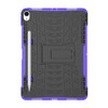 Tire Texture TPU+PC Shockproof Case for iPad Pro 11 inch (2018), with Holder & Pen Slot (Purple)