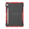 Tire Texture TPU+PC Shockproof Case for iPad Pro 11 inch (2018), with Holder & Pen Slot (Red)