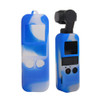 Non-slip Dust-proof Cover Silicone Sleeve for DJI OSMO Pocket(White Blue)