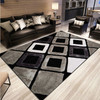 Simple Modern Abstract Lattice Carpets Living Room Bedroom Floor Mat, Size:50x80cm(Nine Square)