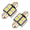 10 PCS 31mm DC12V / 2W / 7000K / 80LM 4LEDs SMD-5050 Car Reading Lamp(White Light)