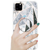 3D Marble Soft Silicone TPU Case Cover with Bracket for iPhone 11(Polytriangle)