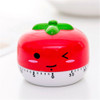 Creative Cartoon Fruit Shape Multi-Function Rotary Timer Learning Work Efficiency Time Manager(Tomato)