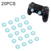 20 PCS Luminous Silicone Protective Cover for PS4 / PS3 / PS2 / XBOX360 / XBOXONE / WIIU Gamepad Joystick (Blue)