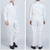 Waterproof Windproof Cotton Reflective Fashion Men And Women Conjoined Working Uniforms, Size:190/4XL(White)
