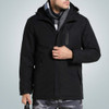 Autumn and Winter Men and Women Smart Heating Jacket Carbon Fiber Heating Travel Jacket, Size:S(Men Black)