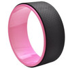 TPE + Alloy Yoga Wheel Back Training Tool(Black Pink)