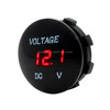 Universal Digital Display Waterproof LED Voltage Meter for DC 12V-24V Car Motorcycle Truck(Red)