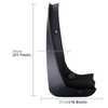 4 PCS Car Auto Semi-Rigid PVC Splash Flaps Mudguards Fender Guard for 2011 Version BMW X3