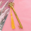 3 PCS Creative Personality Key Pen Fashion Palace Style  Tassel Pendant Gel Pen(Gold G2-17)