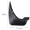 4 PCS Car Auto Semi-Rigid PVC Splash Flaps Mudguards Fender Guard for 2009 Version Toyota RAV4-2.0