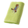 Cotton Children Embroidery Cartoon Bear Towel(Green)