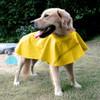 Teddy Golden Retriever Large Dog Practical Reflective Breathable Raincoat(Yellow SM)