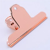 Stainless Steel Large Dovetail Clip Seal Clip Book Clip Folder Seal Clip Bill Clip(Rose Gold)