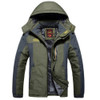 Winter Fleece Military Jackets Men Windproof Waterproof Outwear Parka Windbreaker Warm Coat, Size:XXXL(Army Green)