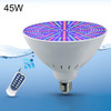 ABS Plastic LED Pool Bulb Underwater Light, Light Color:Colorful +12 Button Remote Control(45W)