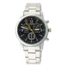 WeiYaQi 89007 Fashion Wrist Watch with Metal Watch Band (Black)