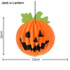 3 PCS / Set Creative Funny Halloween Pumpkin Bats Spider Pendant Paper Decoration and Props Horror