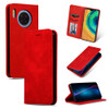 For Huawei Mate 30 Retro Skin Feel Business Magnetic Horizontal Flip Leather Case(Red)