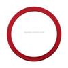 2 PCS Rear Camera Glass Lens Metal Protector Hoop Ring for iPhone 11(Red)