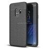 For Galaxy S9 Litchi Texture Soft TPU Anti-skip Protective Cover Back Case(Black)