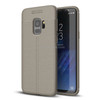 For Galaxy S9 Litchi Texture Soft TPU Anti-skip Protective Cover Back Case(Grey)